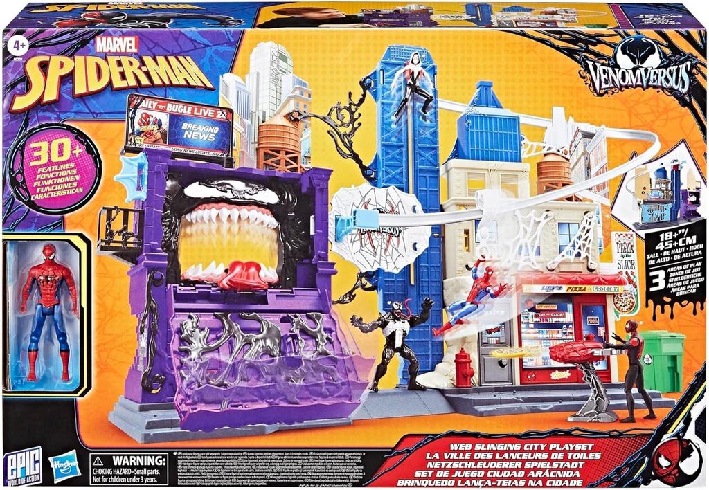 Marvel Spider-Man Zestaw do zabawy Miasto pajęczyn z Zdjęcie produktu 