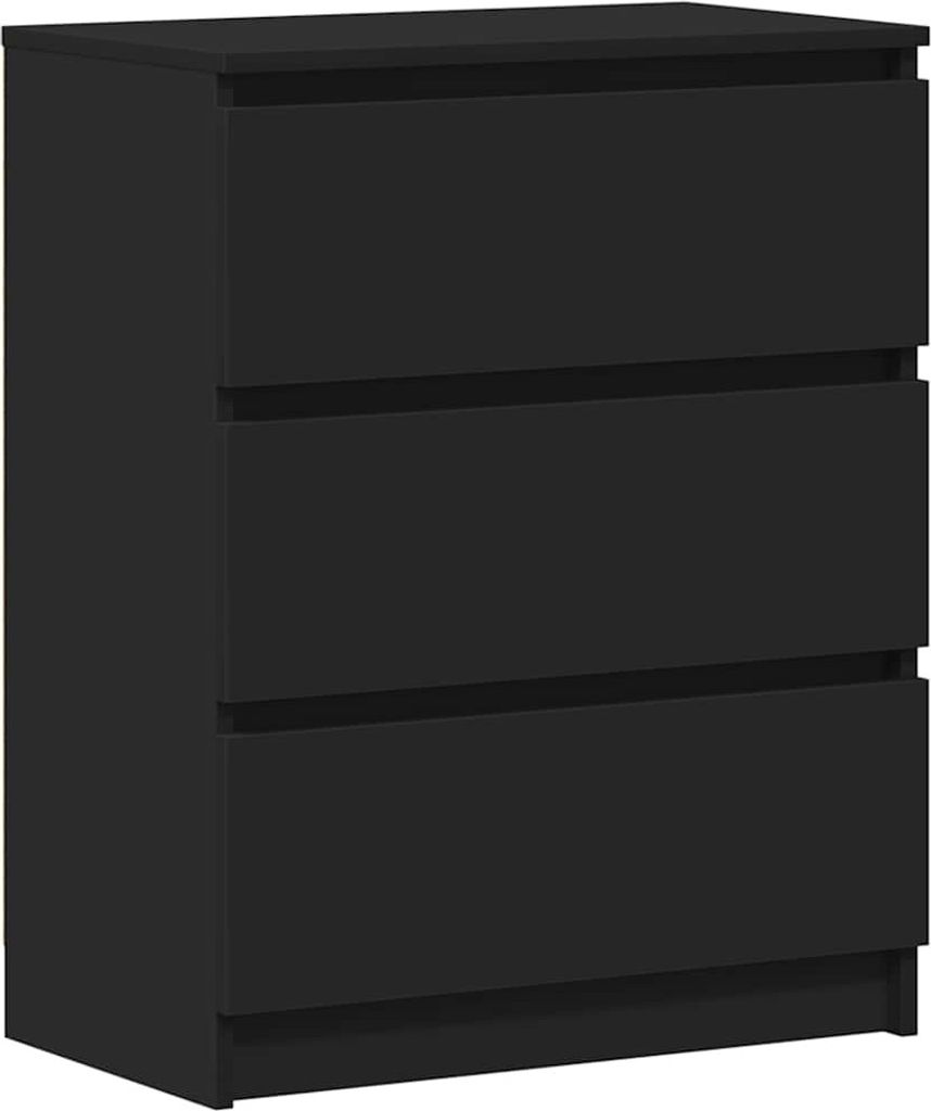 vidaXL Sideboard Schwarz 60x35x76 cm Holzwerkstoff Produktbild 