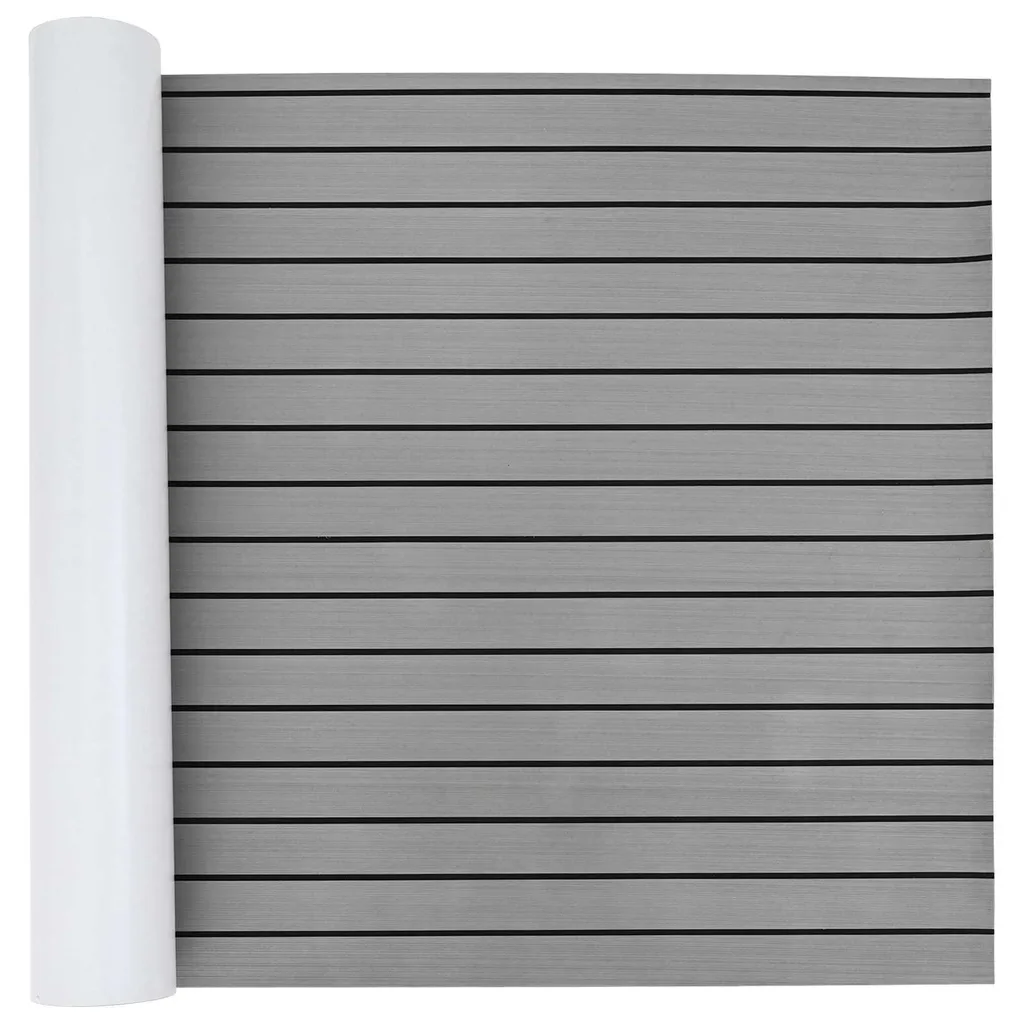 Revêtement de sol pour bateau en EVA gris foncé et noir 240x90 cm