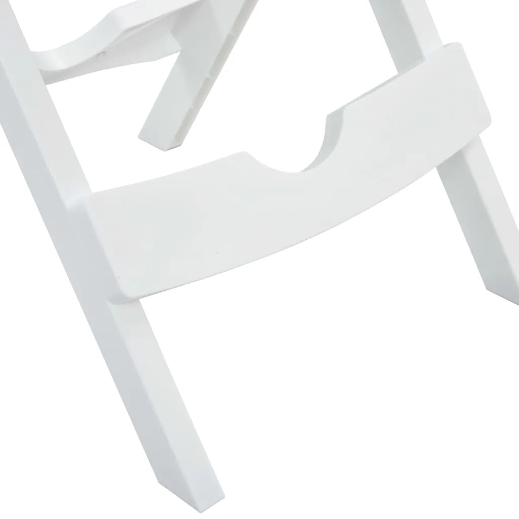 Table de jardin pliante gain de place blanche vidaXL - Solution petit balcon