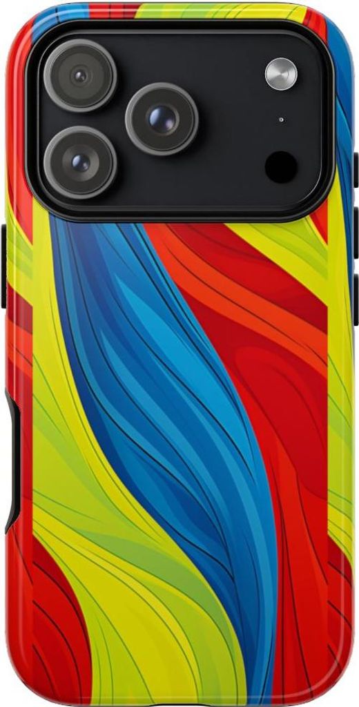 Buntes Wellenmuster – Hülle Kompatibel mit iPhone 17 Pro