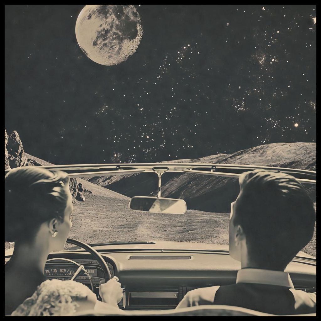 Plakat 100x100cm Nimm Mich Mit Zum Mond