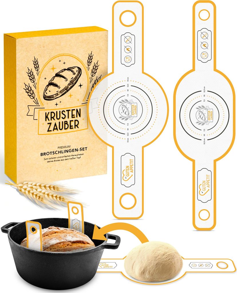 KRUSTENZAUBER Brotschlinge - 2 Stück - aus langlebigen Produktbild 