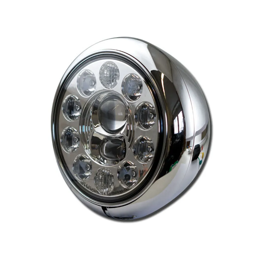 Phares LED 7 HD-Style chromés : la solution contre l'éclairage faible