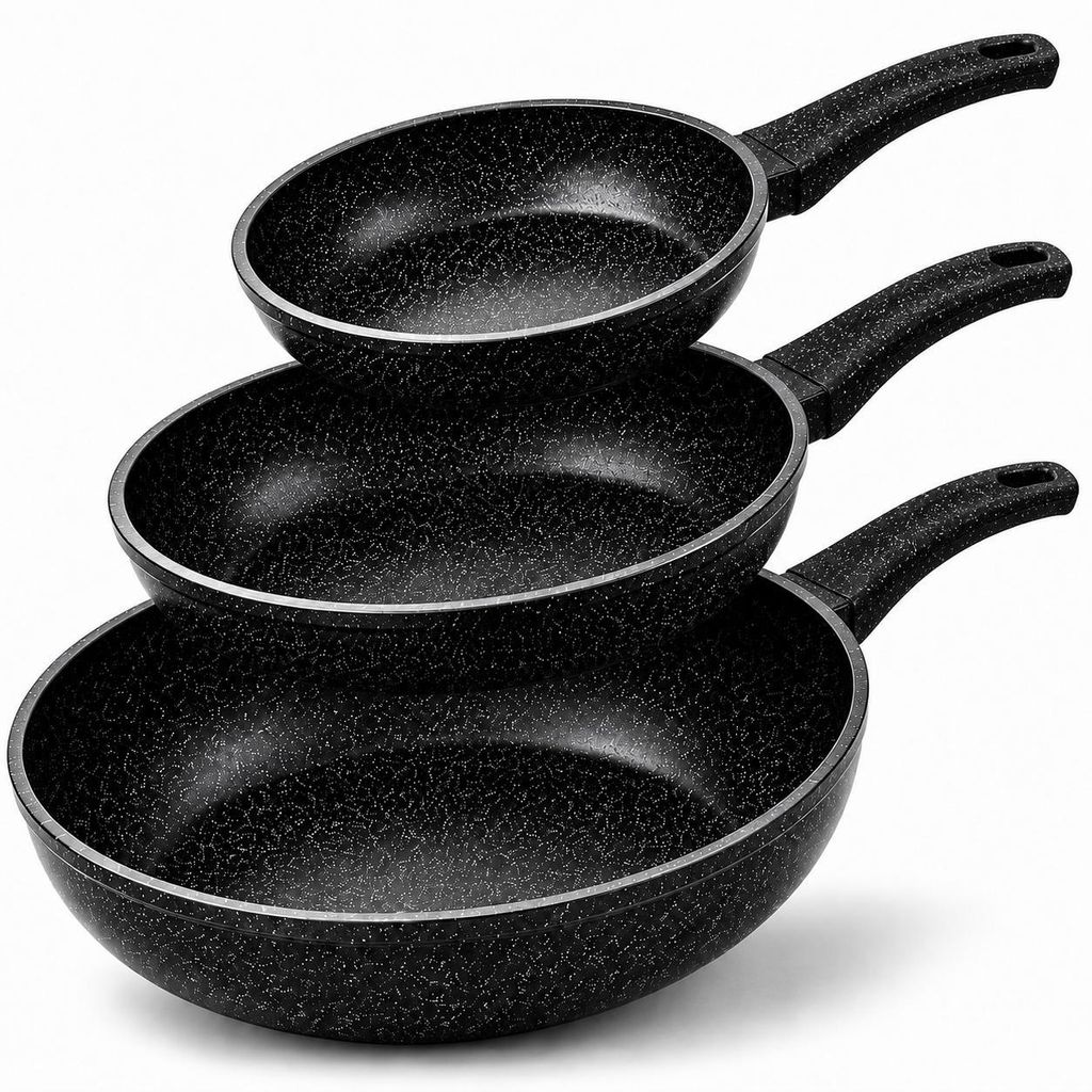 Pfannenset - Pfannen-Set  - Bratpfannenset - 3-teilig - Ø Produktbild 