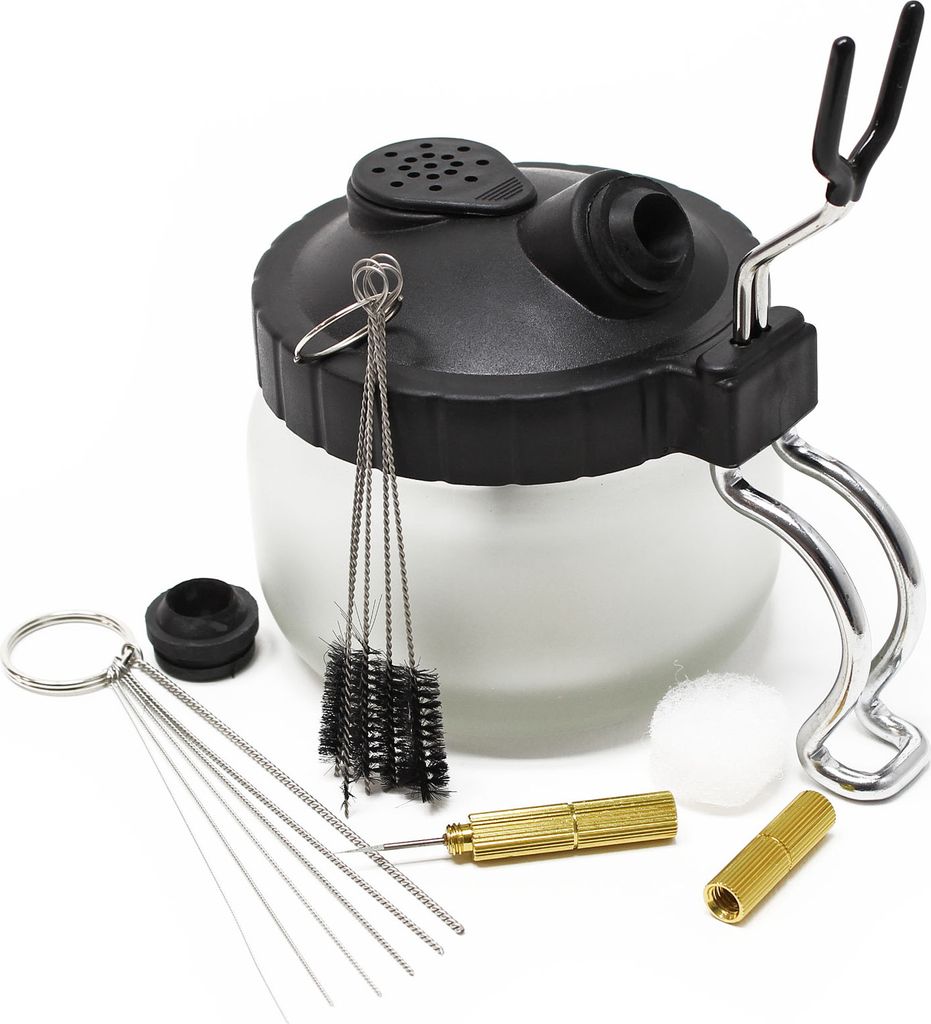 Wiltec Airbrush Reinigungsset mit Reinigungsstation Produktbild 