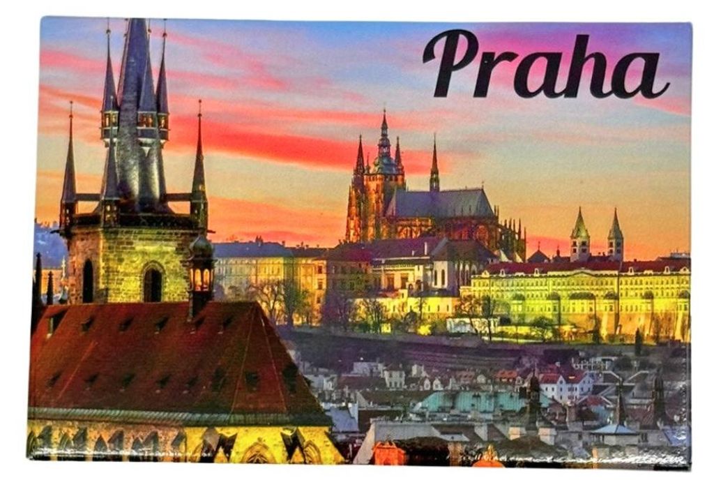 GiftyCity Magnet Prag in den frühen Abendstunden Produktbild 