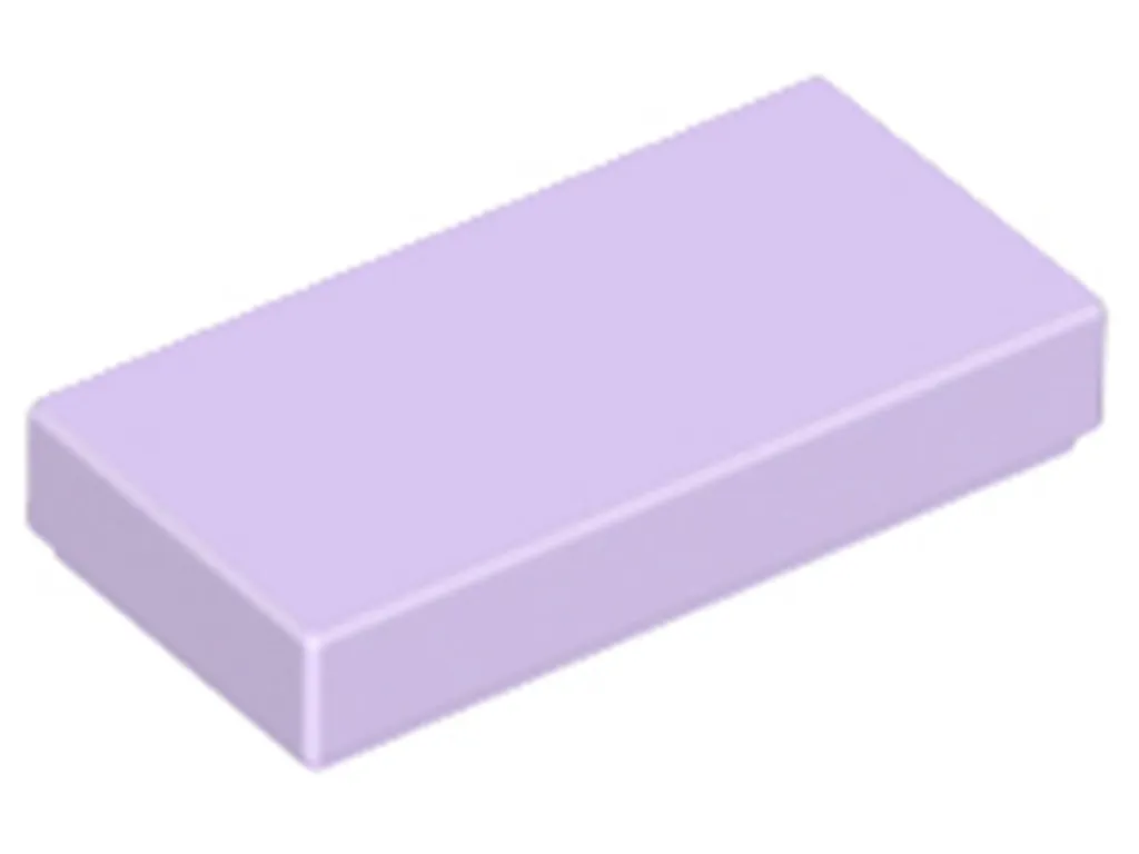 Plaques Lisses Lego 1x2 Lavande - Pack de 250 Tiles 3069 pour Créations