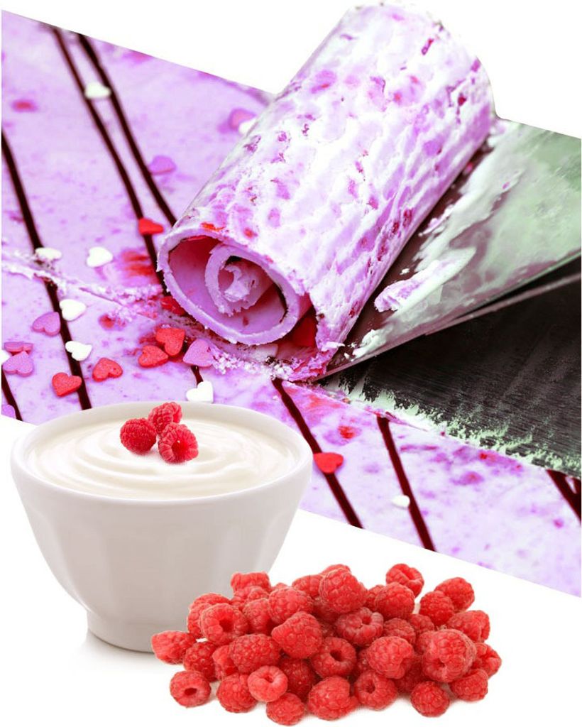 Gino Gelati Joghurt Himbeere Rolleis Pulver – Fruchtig cremiges Eispulver für Eismaschinen & Haushaltsgeräte – Einfach zubereitet (10 Kg)