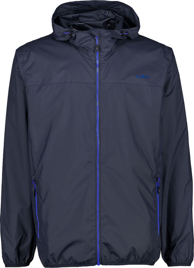 CMP Herren Regenjacke Pack Pocket mit Kapuze blau 50