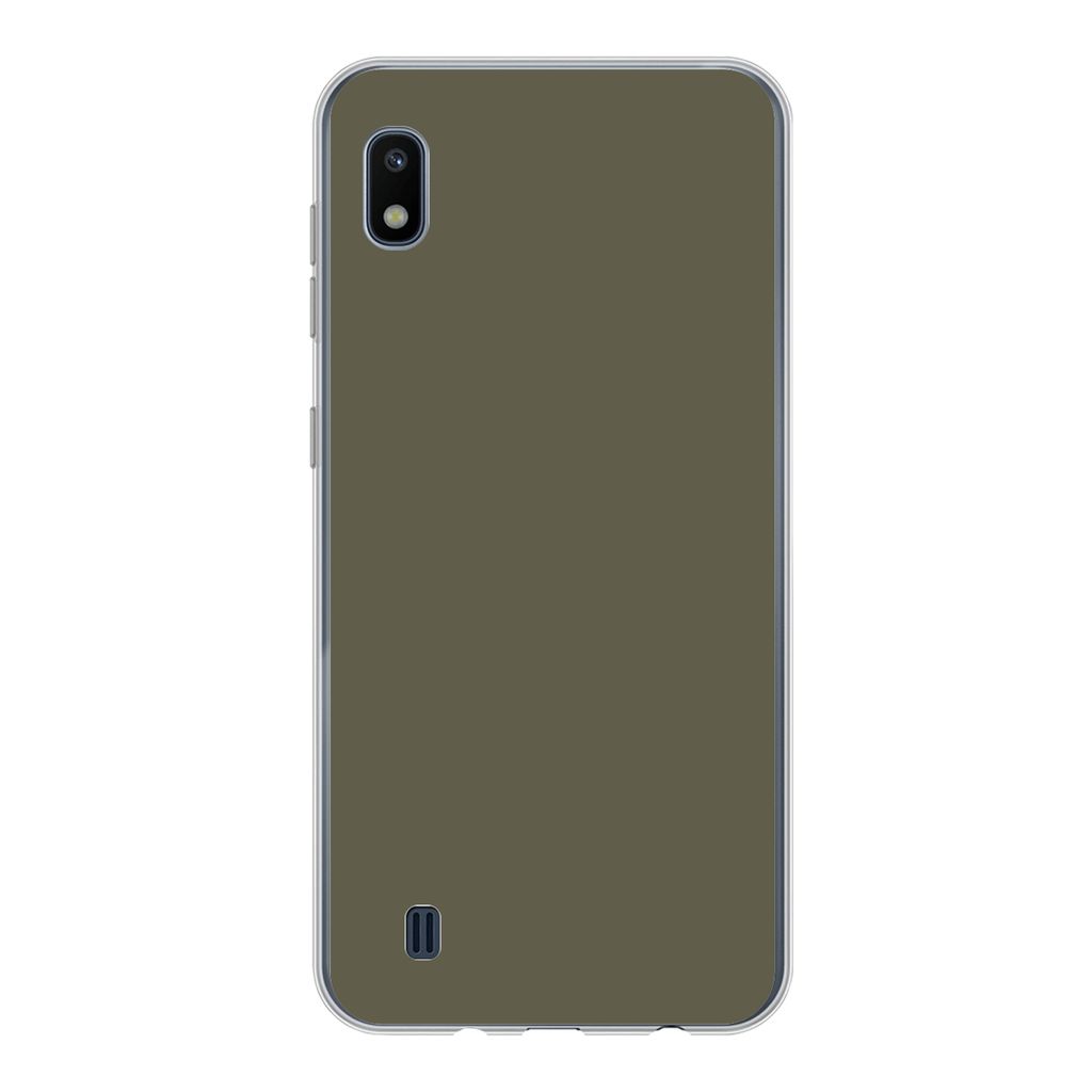 MuchoWow Handyhülle Schutzhülle Hülle für Samsung Galaxy A10 Grau - Warm - Herbst Silikon Softcase Handy Hülle - Schutzhülle
