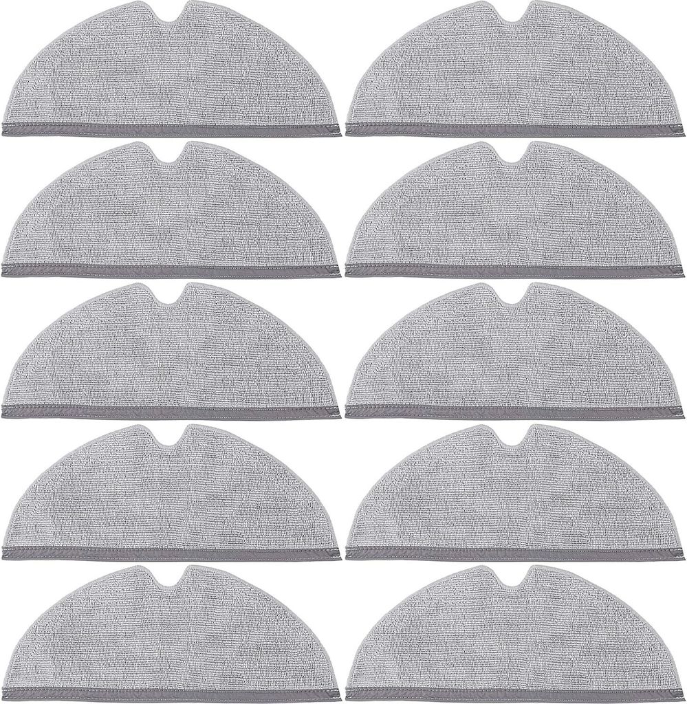 10 Stück Wischtücher für Xiaomi Roborock S4, S5, S6, Q7 Staubsauger | Mopp Cloth Ersatzpads für Saugroboter