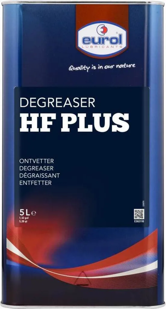 Dégraissant Eurol HF Plus 5L pour le nettoyage moteur et machines outils