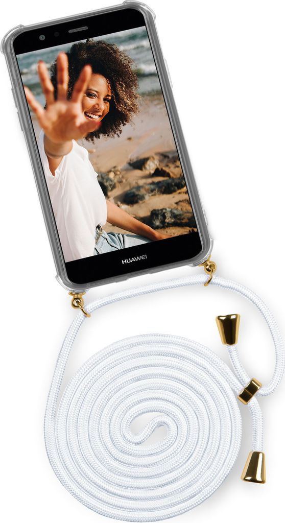 TWIST-Case + TWIST-Cord für Huawei P10 Lite, Farbe:Marshmallow (Gold)