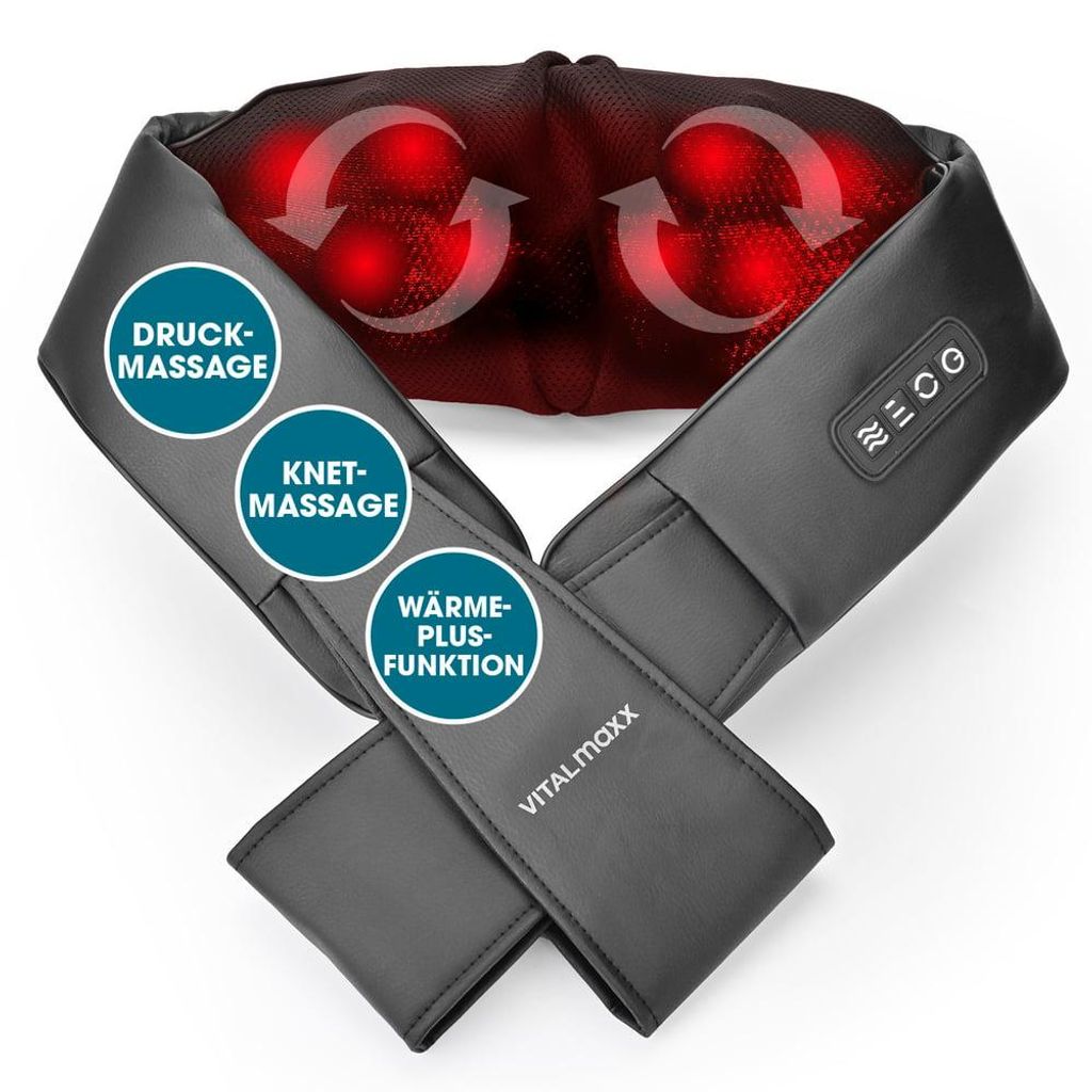 VITALmaxx Shiatsu-Massagegerät Nacken & Schulter 12V Produktbild 