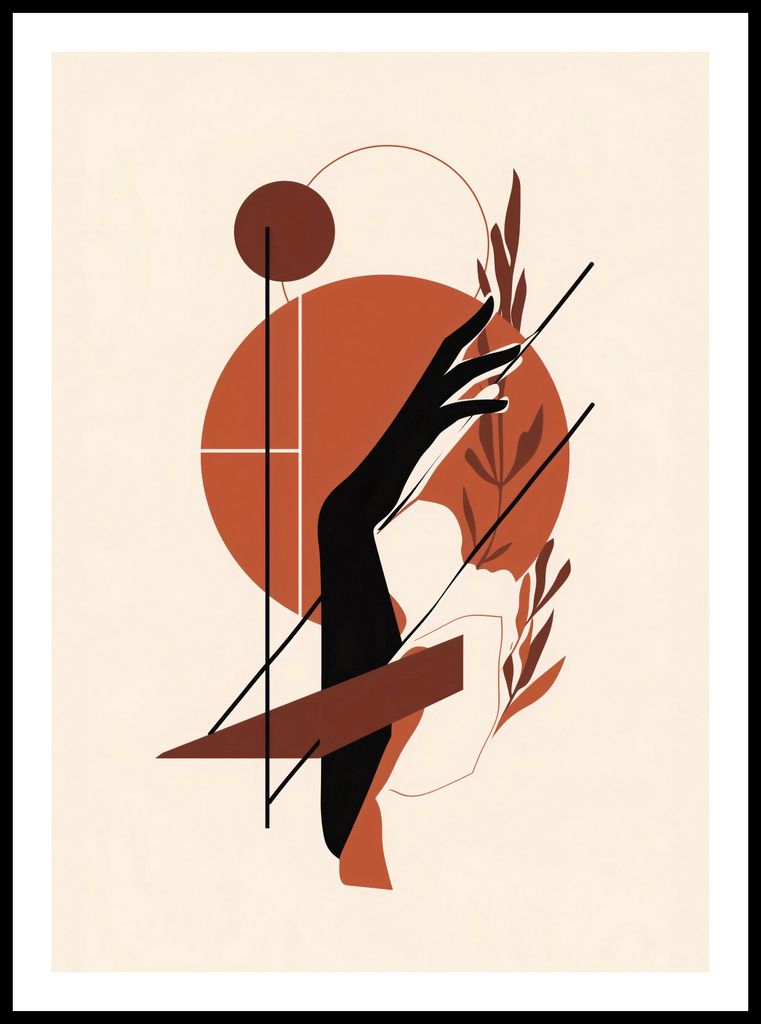 Plakat 50x70cm Dämmerung in der Hand