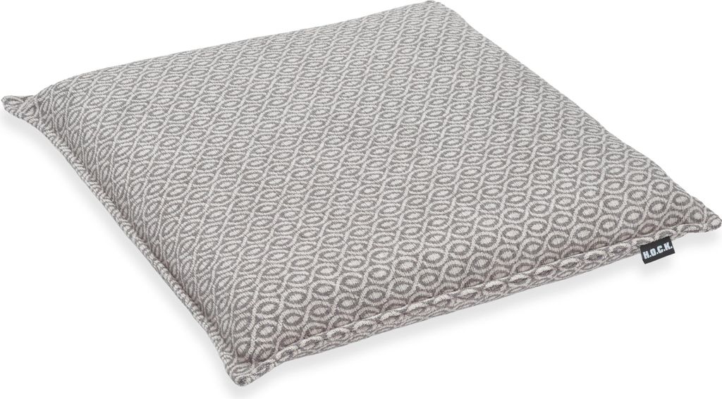 H.O.C.K. Ivy Sitzkissen mit Biese 40x40x6cm grau col. 603