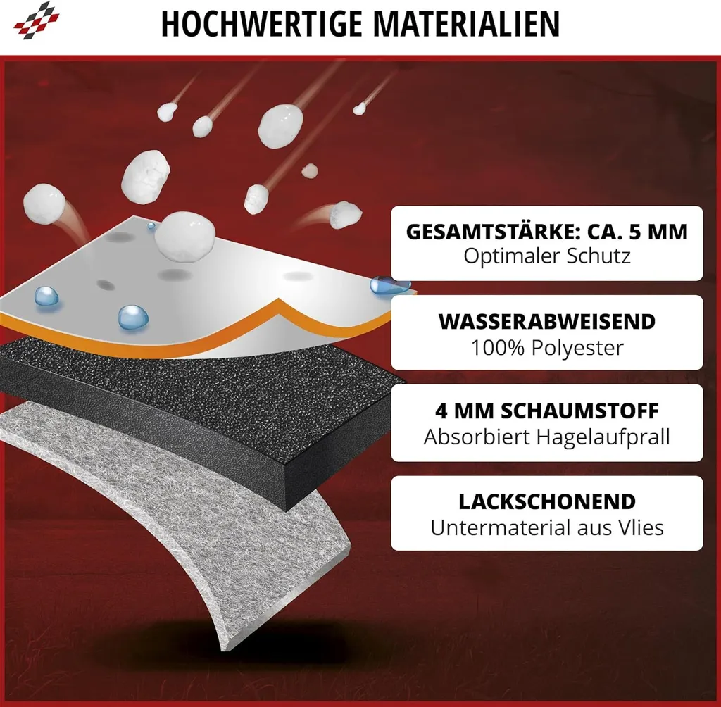 Bâche Voiture Anti-Grêle XXL 100% Polyester Renforcé Perma Protect - 2