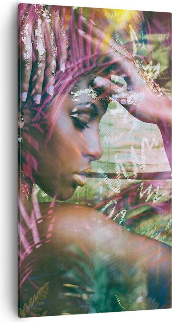 Bild auf Leinwand - Leinwandbild - frau modern - 55x100cm - Produktbild 