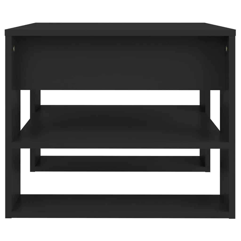 vidaXL Tavolino Nero 55,5x55x45 cm in Legno per Salotto - Offerta Online - 5