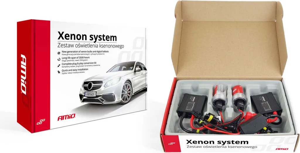 Kit Xenon H1 4300K Slim Converters : Éclairage Puissant et Compact