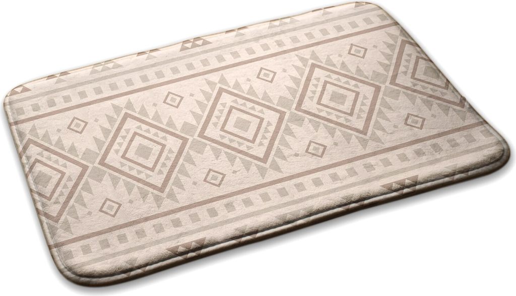 Teppich Wohnzimmer Schlafzimmer Modern - 90 cm x 60 cm - Geometrisches Muster