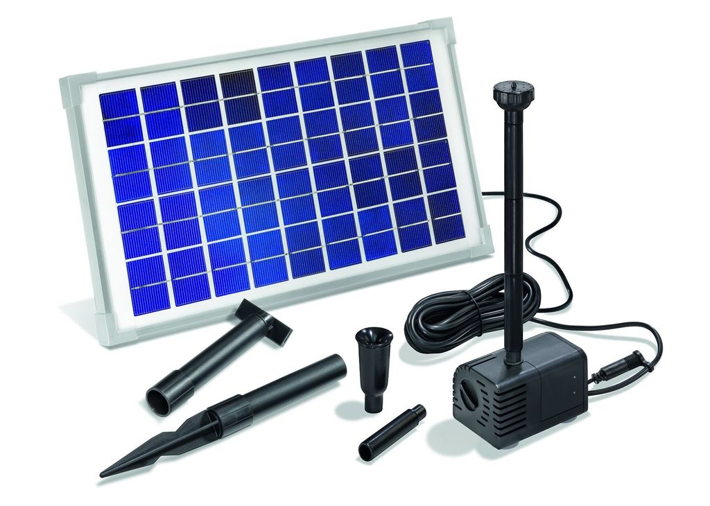 Sommerangebot!! Solar Teichpumpenset Napoli 10W Solarmodul 600l/h Förderleistung Solarpumpe Gartenteich Pumpenset Teich 101773
