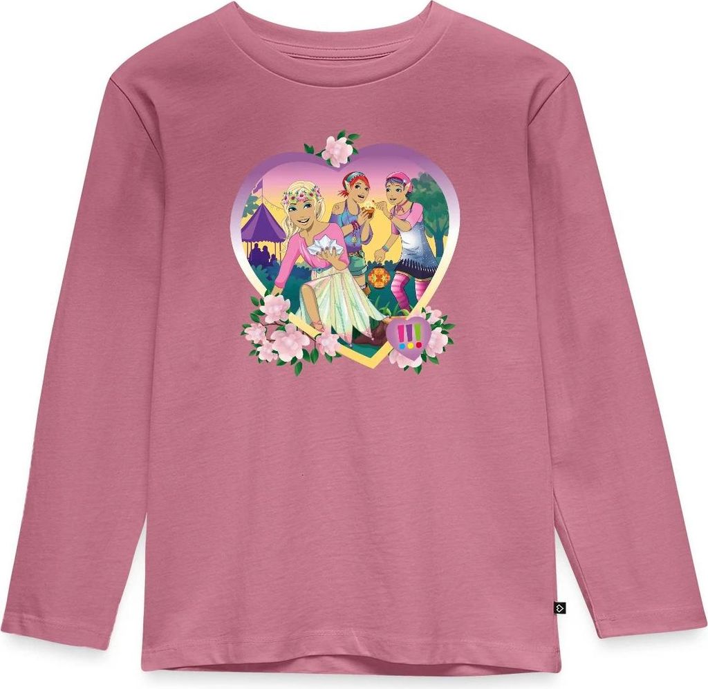 Spreadshirt Die Drei Ausrufezeichen Nacht Der Elfen Kinder Premium Langarmshirt, 122/128 (6 Jahre), Mauve