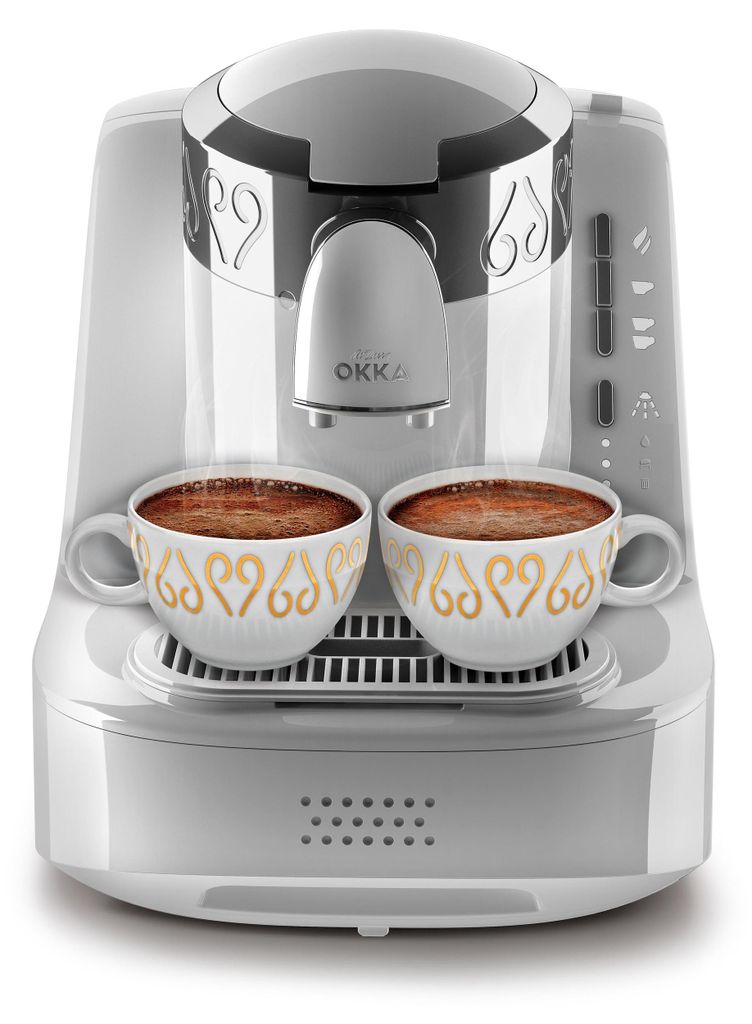 arzum Machine à moka OKKA Blanc- Argent Image du produit 