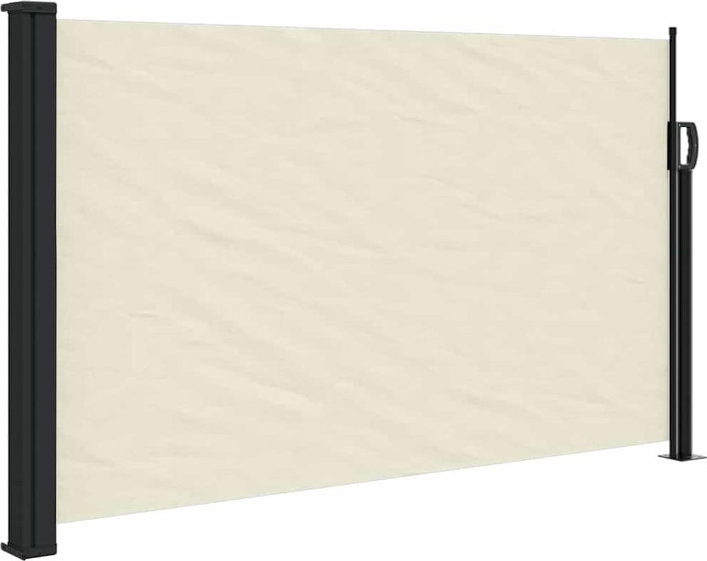 vidaXL Seitenmarkise Ausziehbar Creme 117x300 cm Produktbild 
