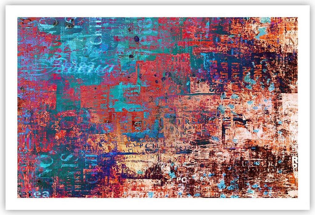 Poster - Poster ohne Rahmen - Graffiti modern - 91,5x61 cm Produktbild 