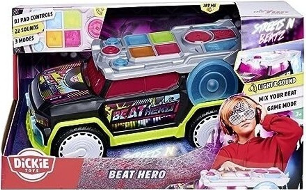 Dickie Toys - BEAT BREAKER TOY CAR With Light Change & Music - Streets-331043