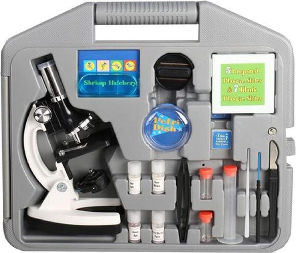 Byomic Einsteiger Mikroskop Set 100-900x mit Koffer Produktbild 