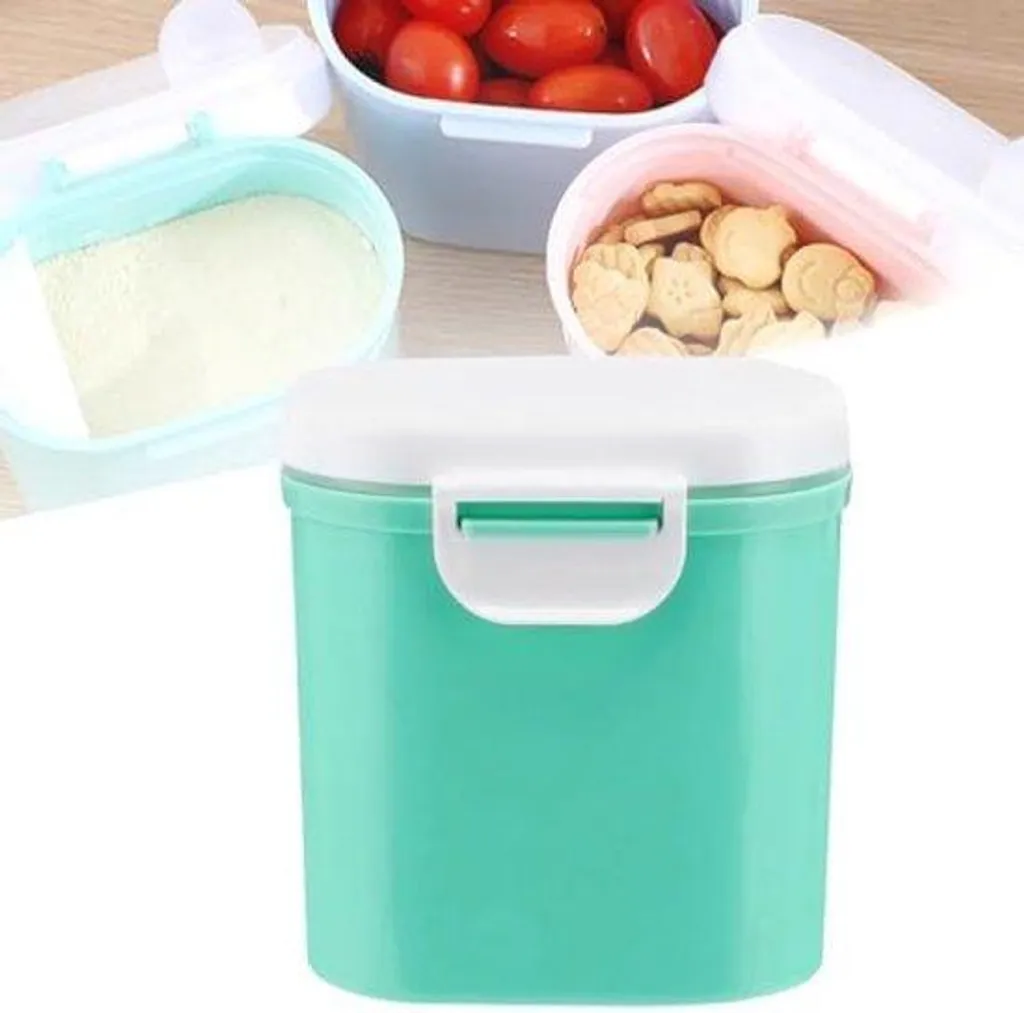 Boîte de lait en poudre hermétique à ouverture une main 800ml - Blanc