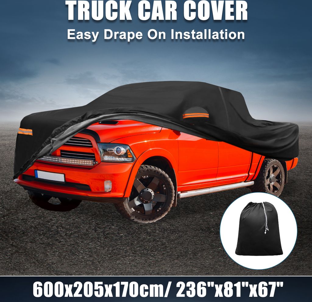 LKW Autoabdeckung für Dodg Ram Crew Cab 2019-2023 210D-PU Produktbild 
