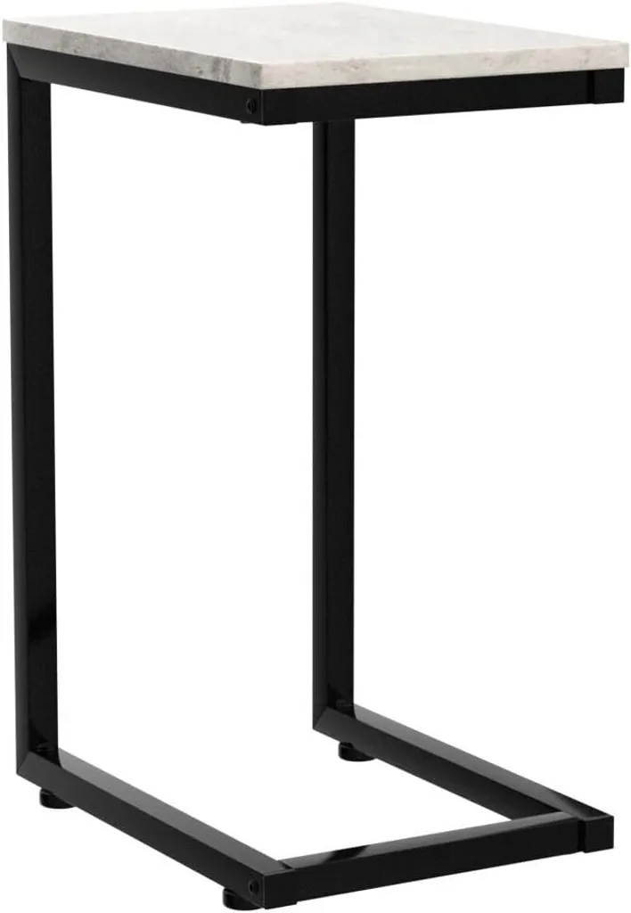 Table pour Ordinateur Portable Grise en Métal - Support Stable MDF