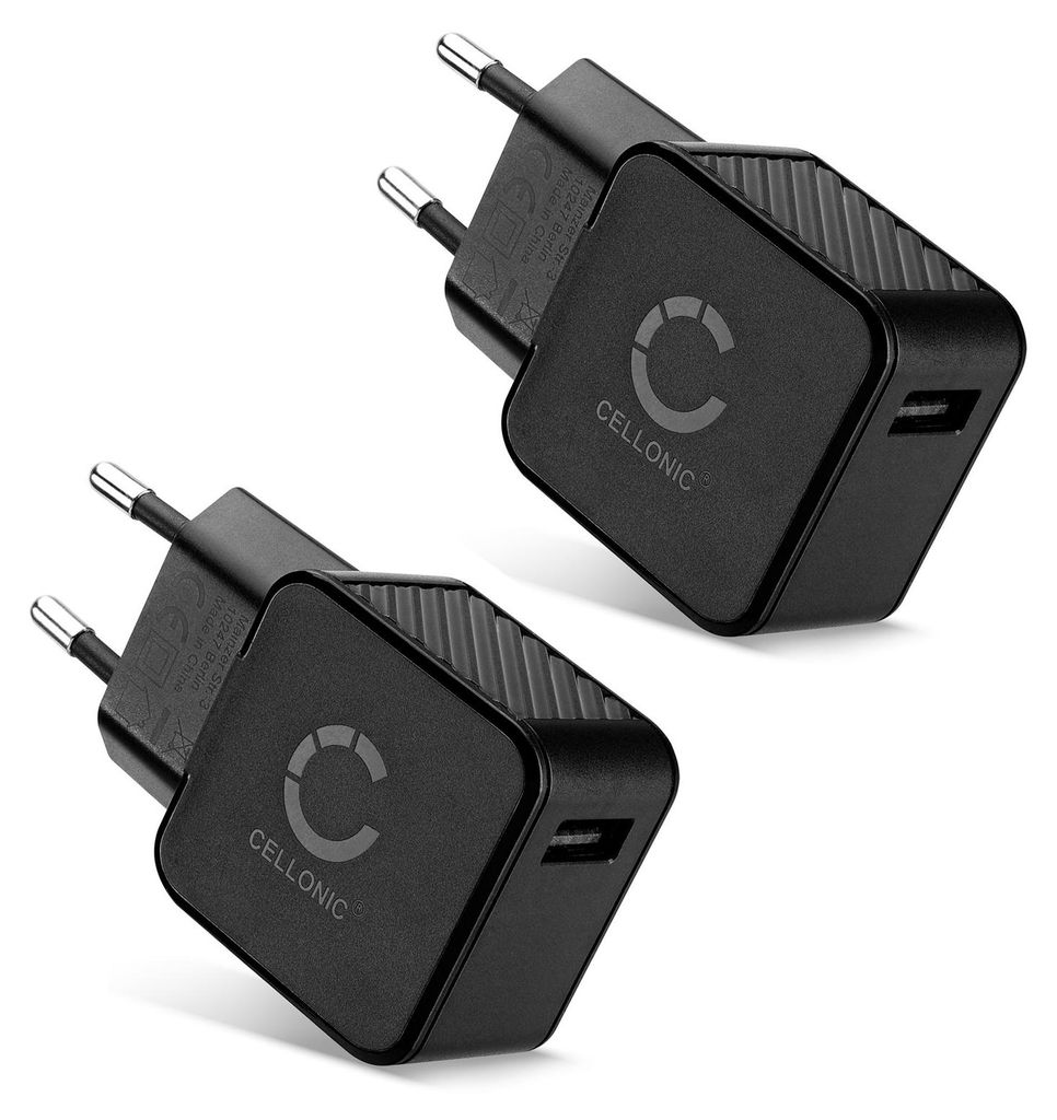CELLONIC Schnelles Laden: USB Ladegerät (2Pack) für Handy Produktbild 