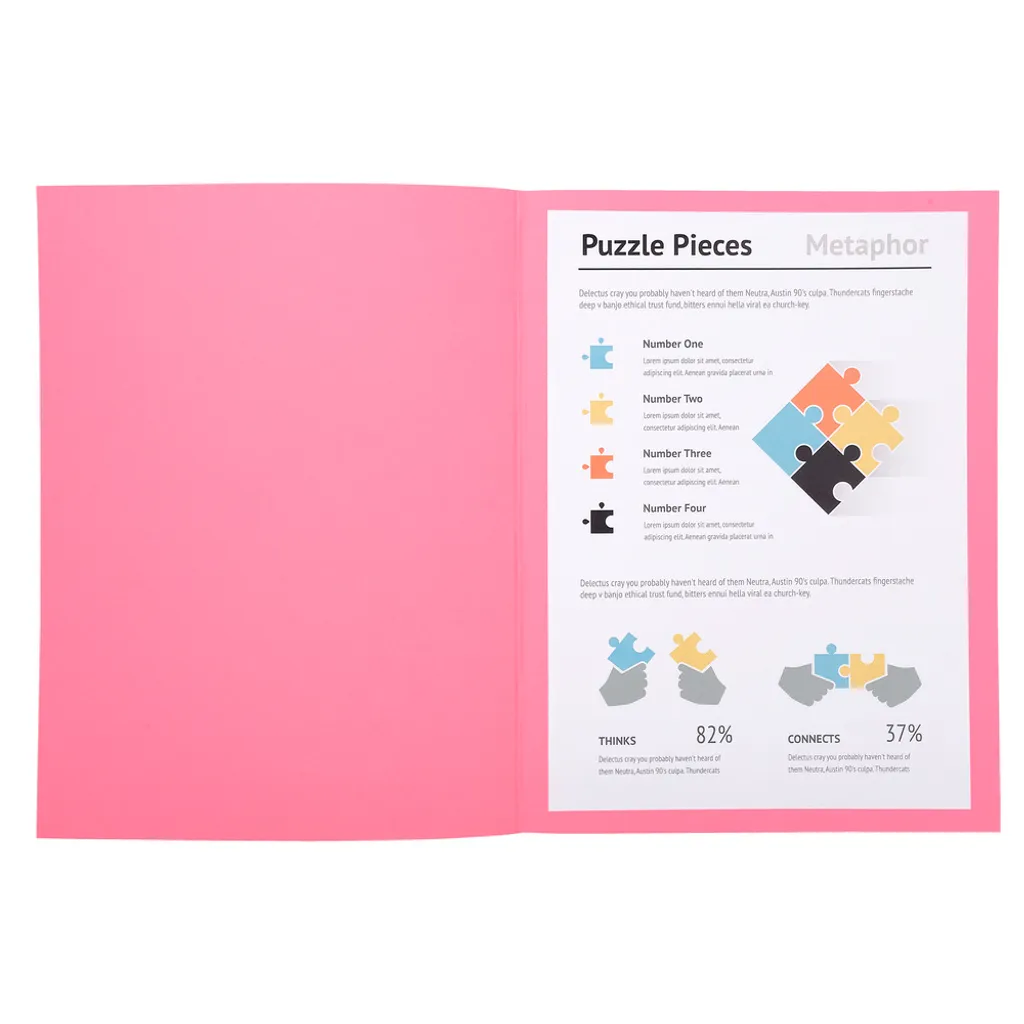 Dossiers de Classement Rose 24x32 Exacompta pour Archives Bureau - 4