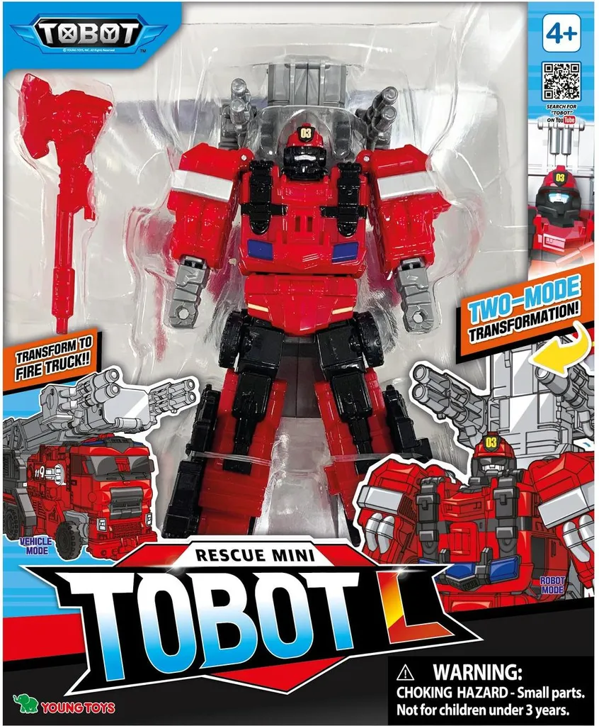 Figurine Tobot L Mini transformable de 18 cm pour enfant fan d'action
