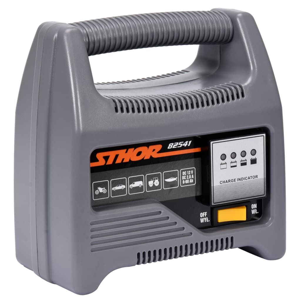 Sthor Ladegerät mit LED 12 V 4 A 60 Ah