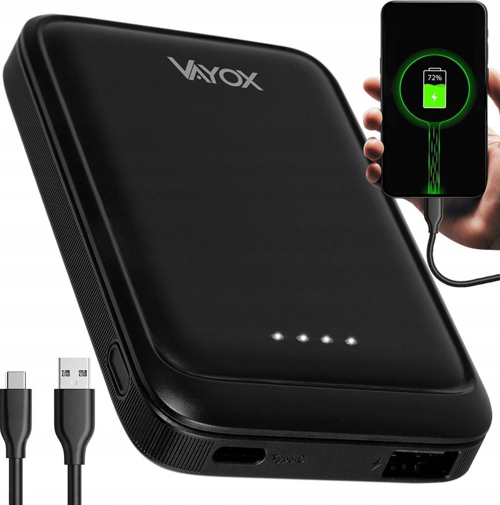 Powerbanka Vayox VA0339 | 5000 mAh | Vstup USB-C | Výstup Obrázek produktu 