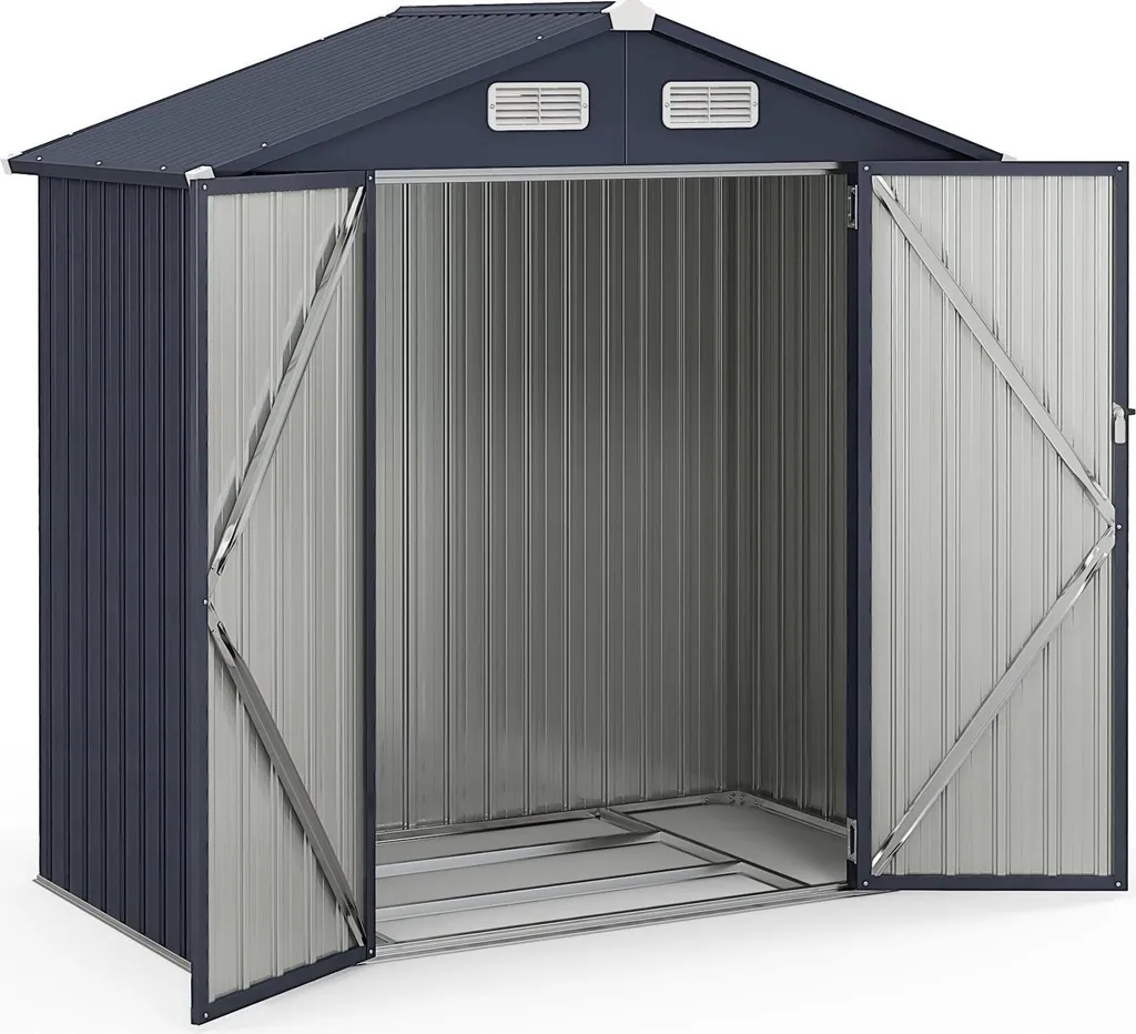 Abri de jardin métal 3,44 m³ pour ranger tondeuse et outils de jardin