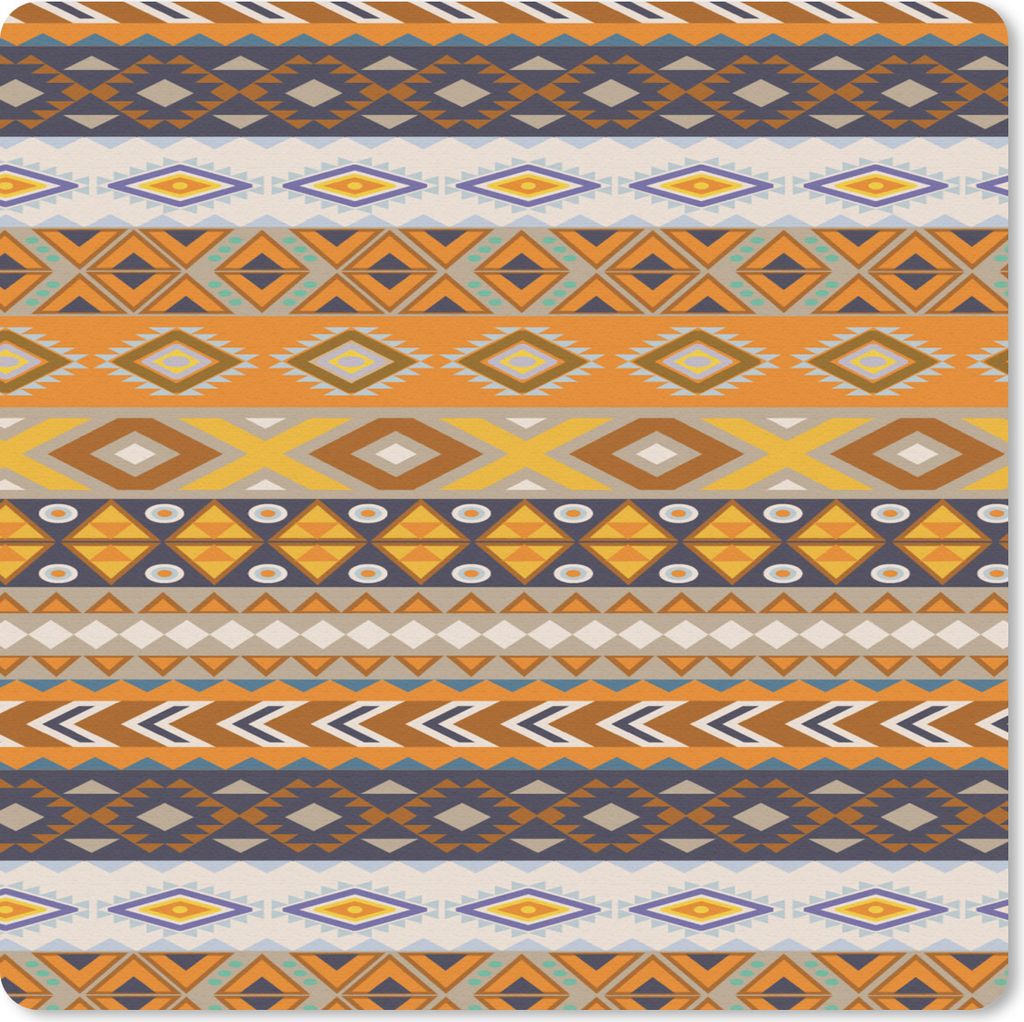 MuchoWow Mauspad Mousepad Muster - Afrika - Zusammenfassung 30x30 cm - Mousepads - Maus Mat - Pad - Mausunterlage - Gaming