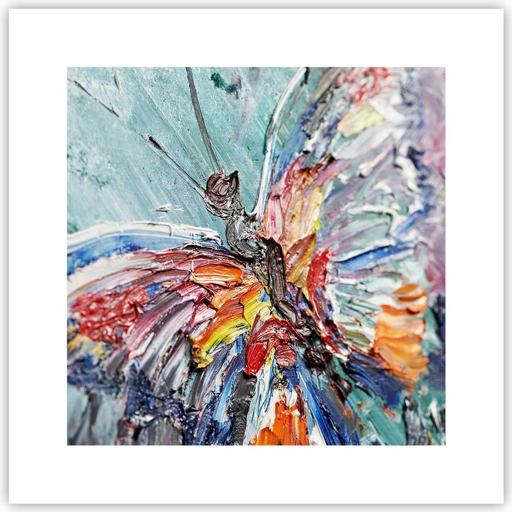 Poster - Poster ohne Rahmen - Vogel Natur Farbe - 30x30 cm - Wand Bild - Wanddeko - Wandbilder - Kunstposter - Wandposter - Bilder - Kunstdruck - W...