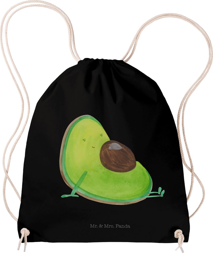 Mr. & Mrs. Panda Jutebeutel Avocado Schwangerschaft - Schwarz - Geschenk, Beutel, Baby, wander rucksack, Schwanger, Stoffbeutel, festival tasche, L...