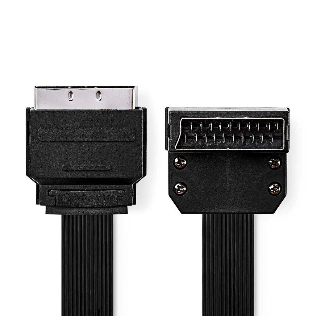 Câble Péritel 2m Anti-Nœud - Connectique Nickel pour Image Stable 480p