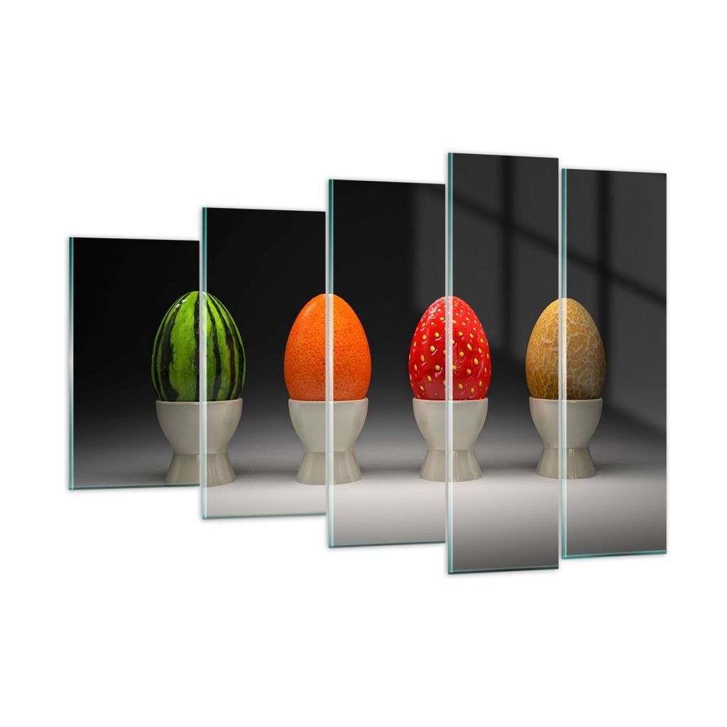 Bilder auf glas - Glas Keramik Lebensmittel Obst - 150x100cm - Glasbilder - Wandbilder - Kunstdruck - zum Aufhängen bereit - Wanddekoration aus Gl...