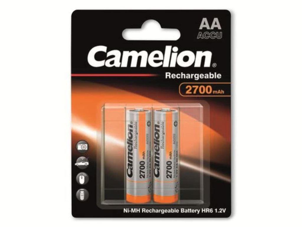 Camelion NH-AA2300BP2, Wiederaufladbarer Akku, AA, Nickel-Metallhydrid (NiMH), 1,2 V, 2 Stück(e), 2300 mAh