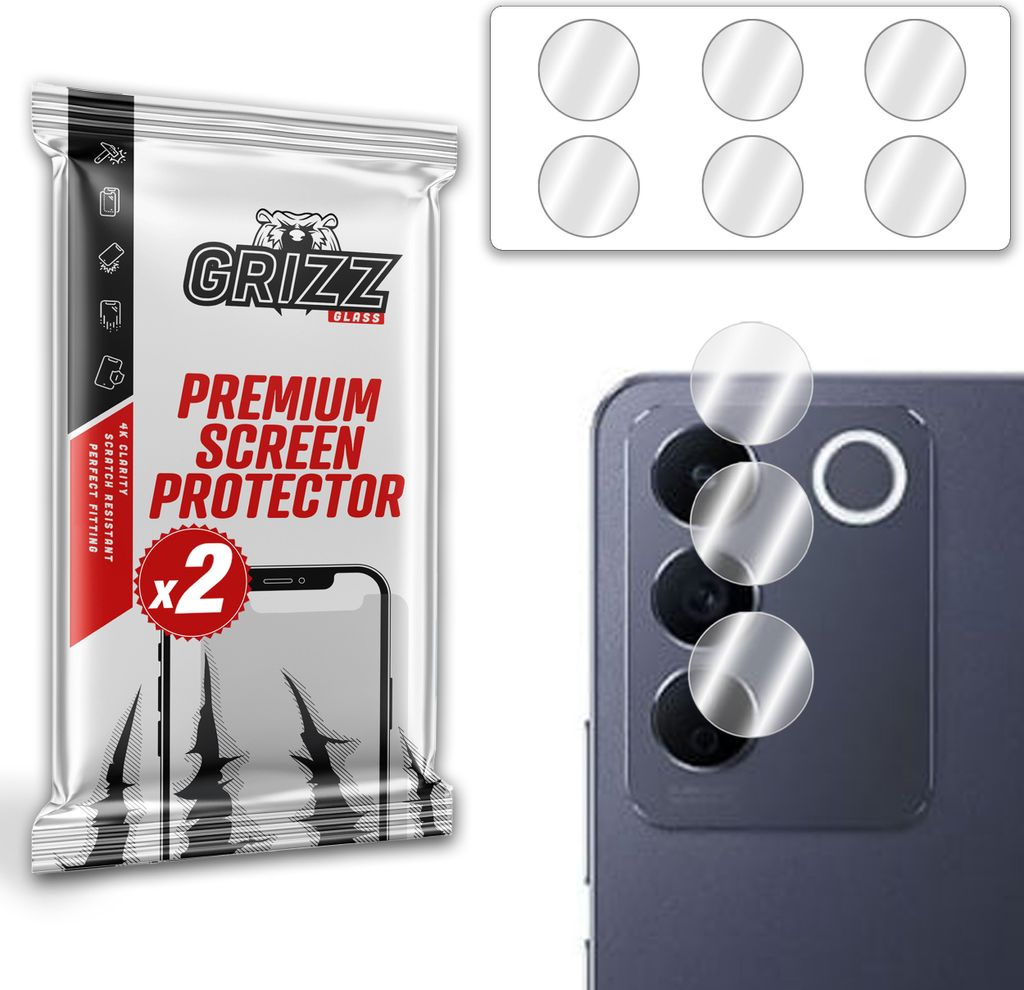 GrizzGlass Kameraglas HybridGlas Kamera für vivo V27e