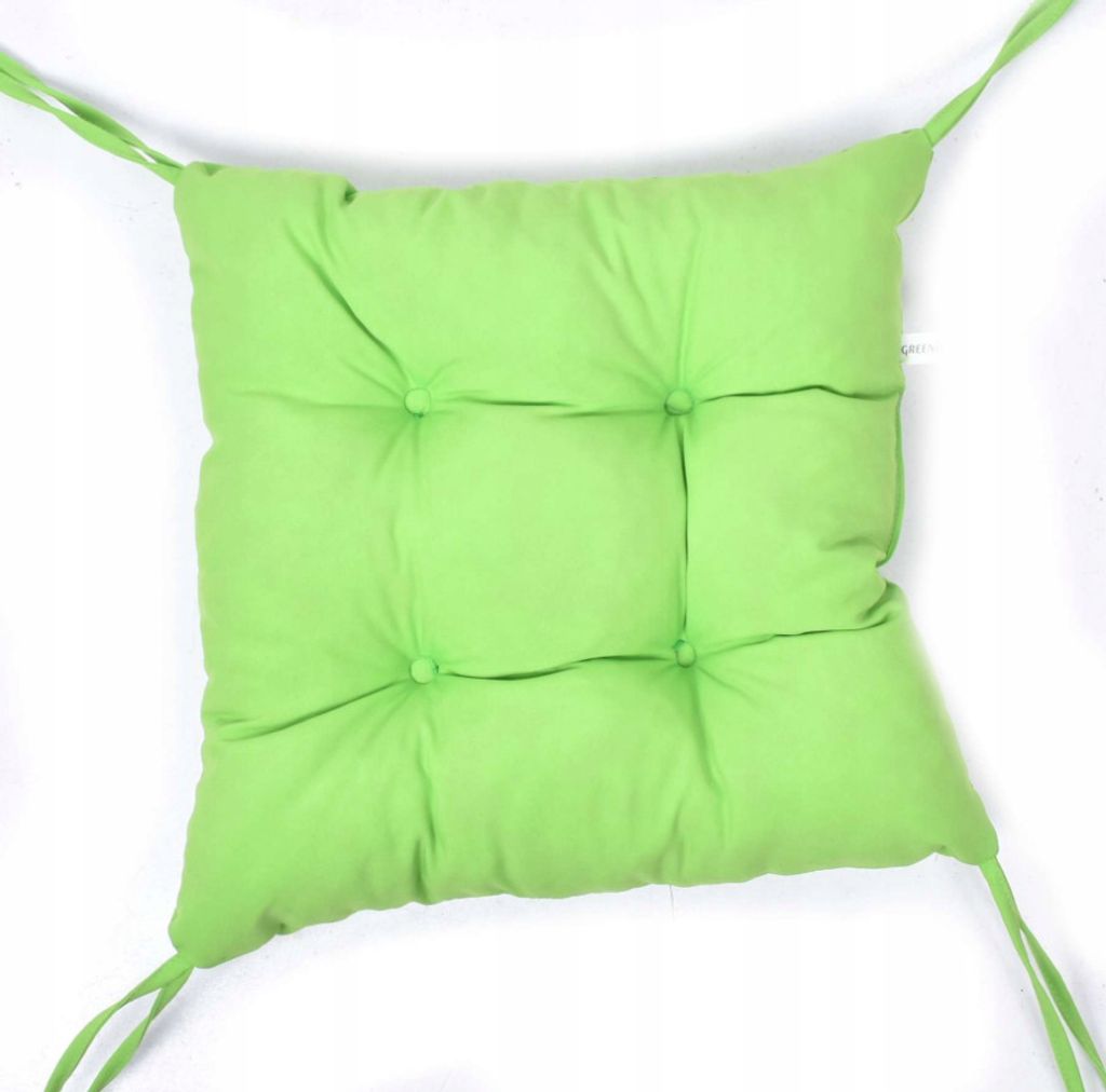 Stuhlkissen, Sitzkissen 40x40 cm mit Bändern Sitzpolster mit Schleifenband, Sitzauflage Auflage, Stuhlauflage, Bequeme, Weichem, für Esszimmer, K...